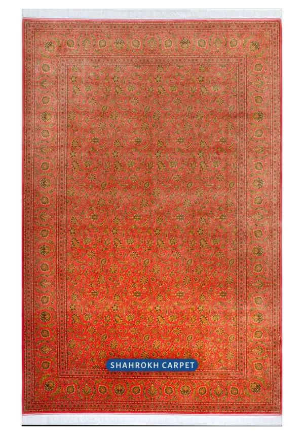 Q140 Qum silk persian rugs for sale - Talaei Design - Image 4