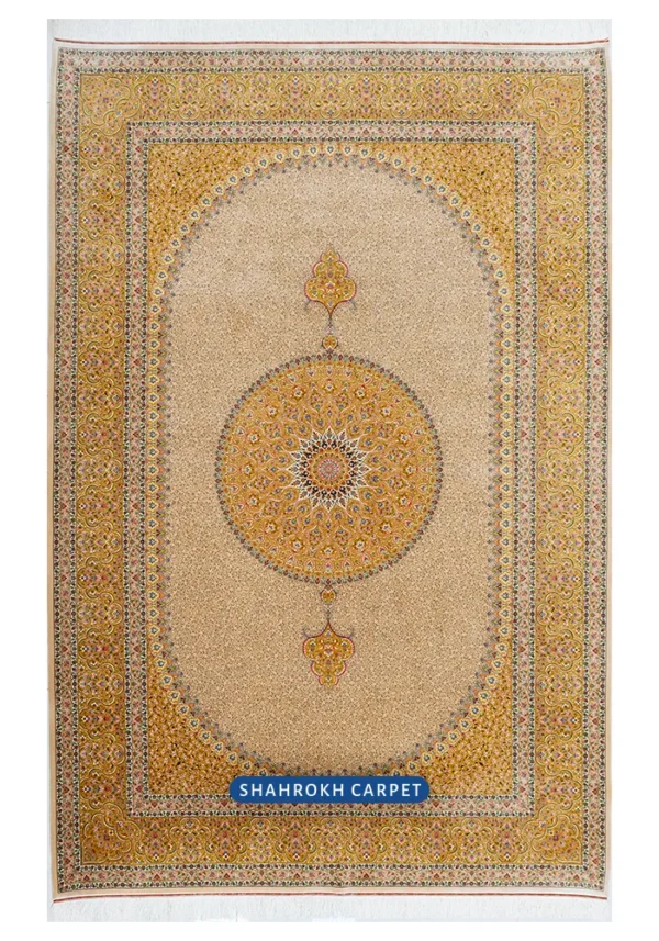 Q152 Qum silk persian rugs - Masoumi Design - Image 2