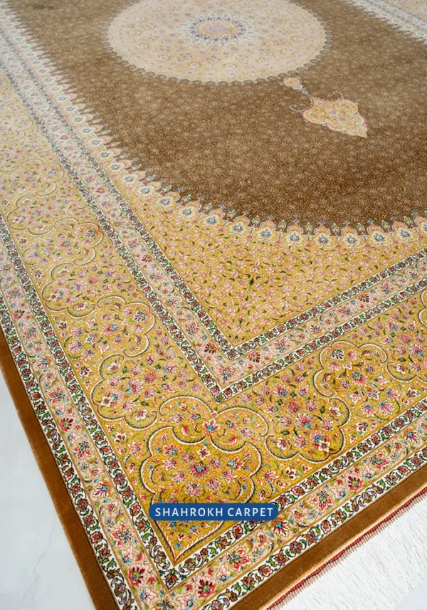 Q152 Qum silk persian rugs - Masoumi Design - Image 3
