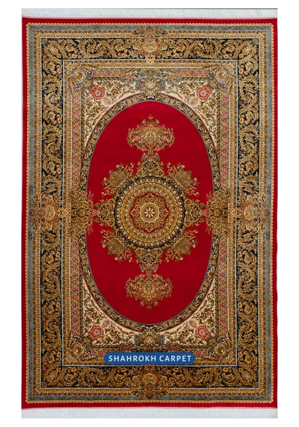 Q162 french silk machine-made rug | Yuna design - Image 9