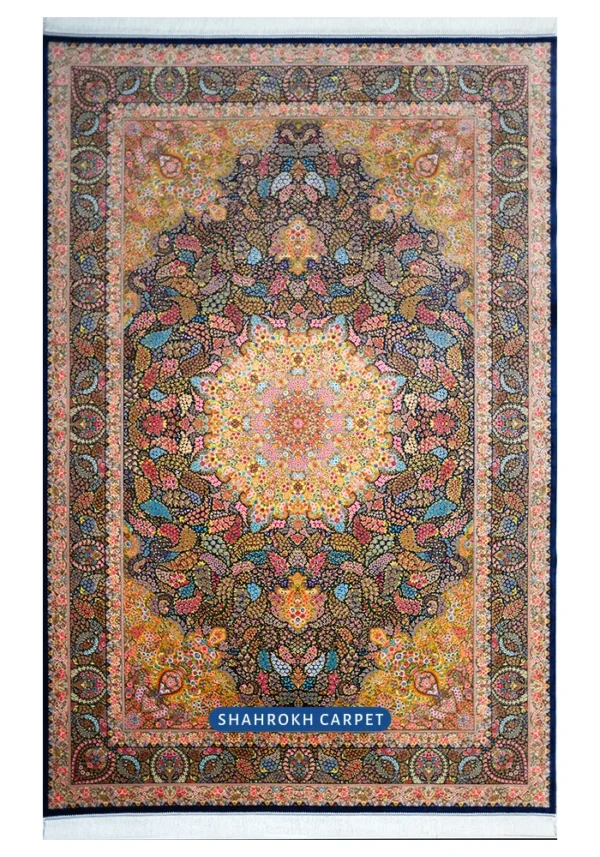 Q191 Persian machine made silk rugs | Golgon Design - Image 7
