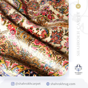 best machine made persian silk rugs in india | Shahrokh rug