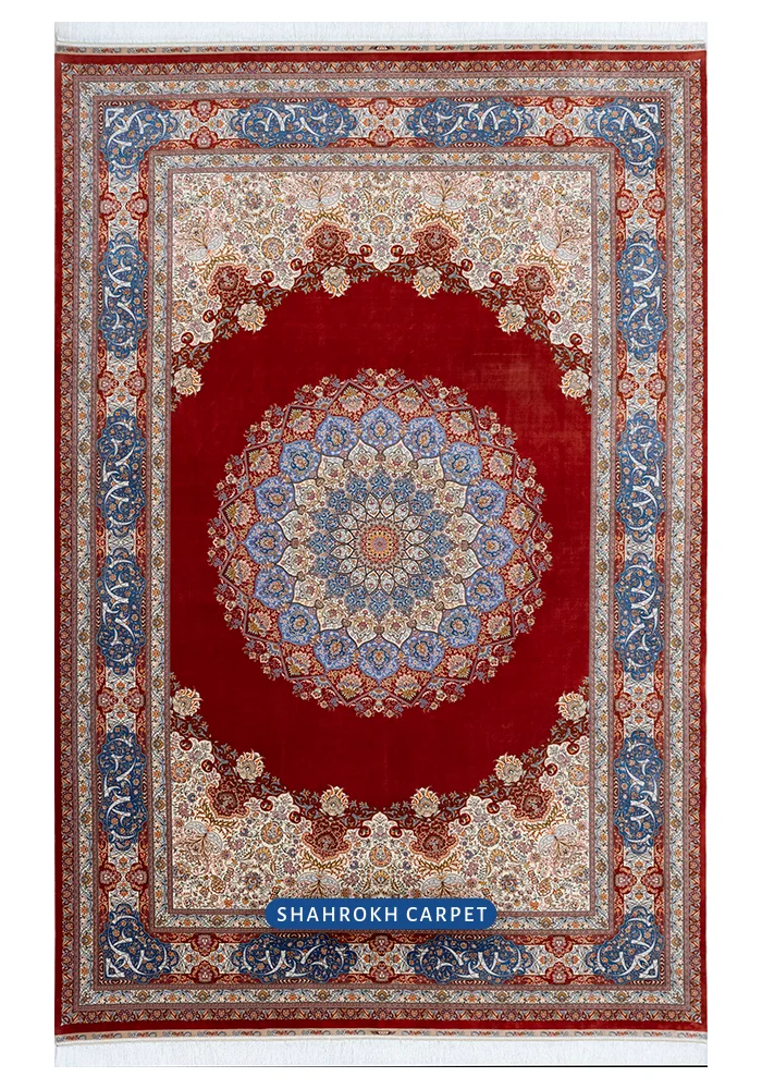 silk-isfahan-rug-Davoodi-V250-Brick-red (1)